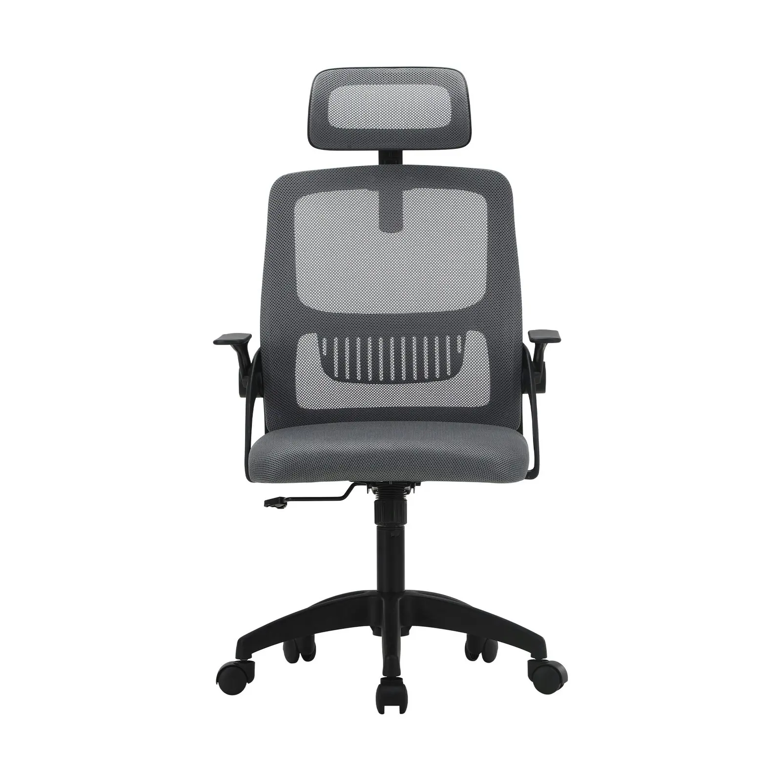 Oikiture Mesh Office Chair Executive Fabric Gaming Seat Racing Computer Dark Grey&Black