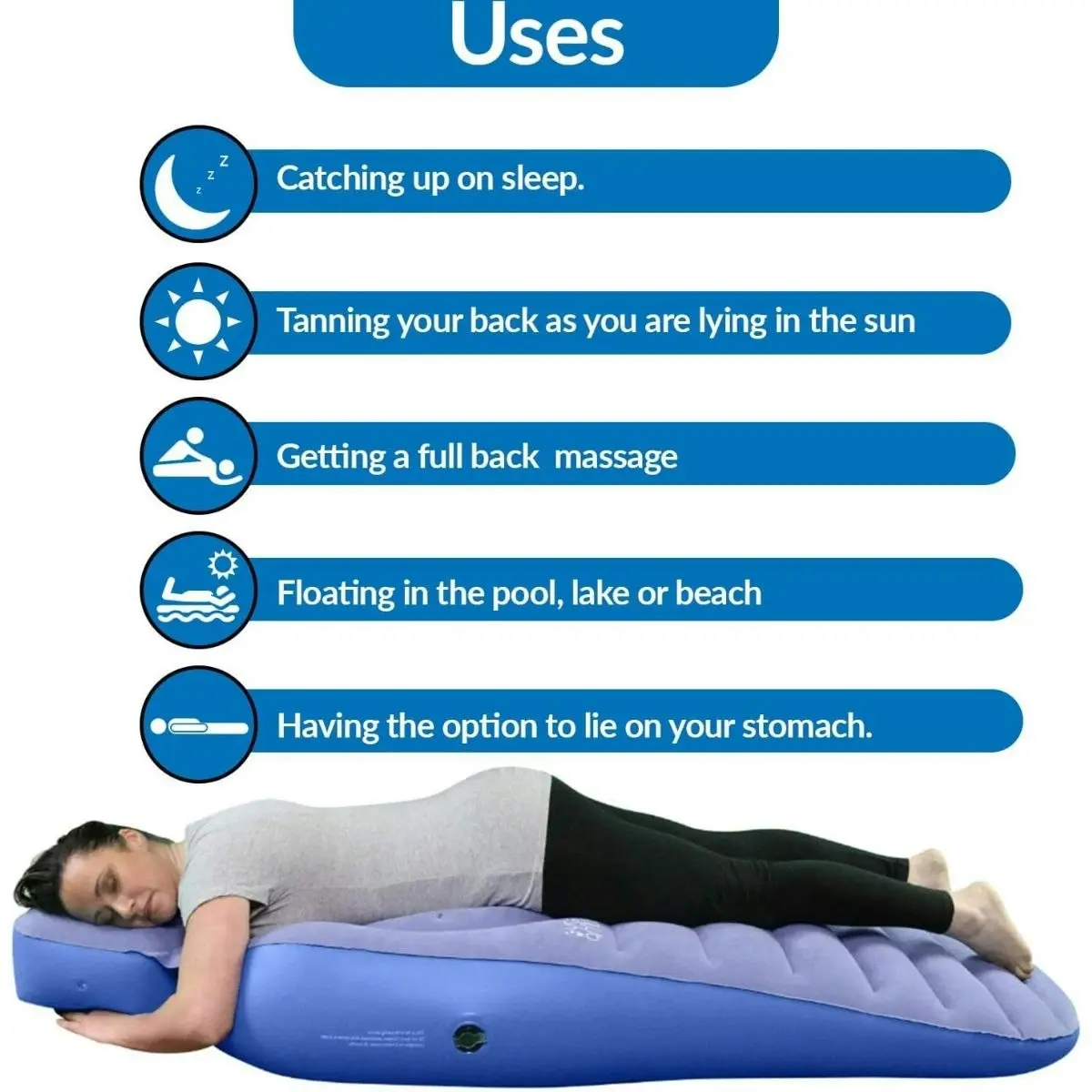 Toddly DreamBelly Inflatable Pregnancy Pillow Comfort for Expecting Mothers