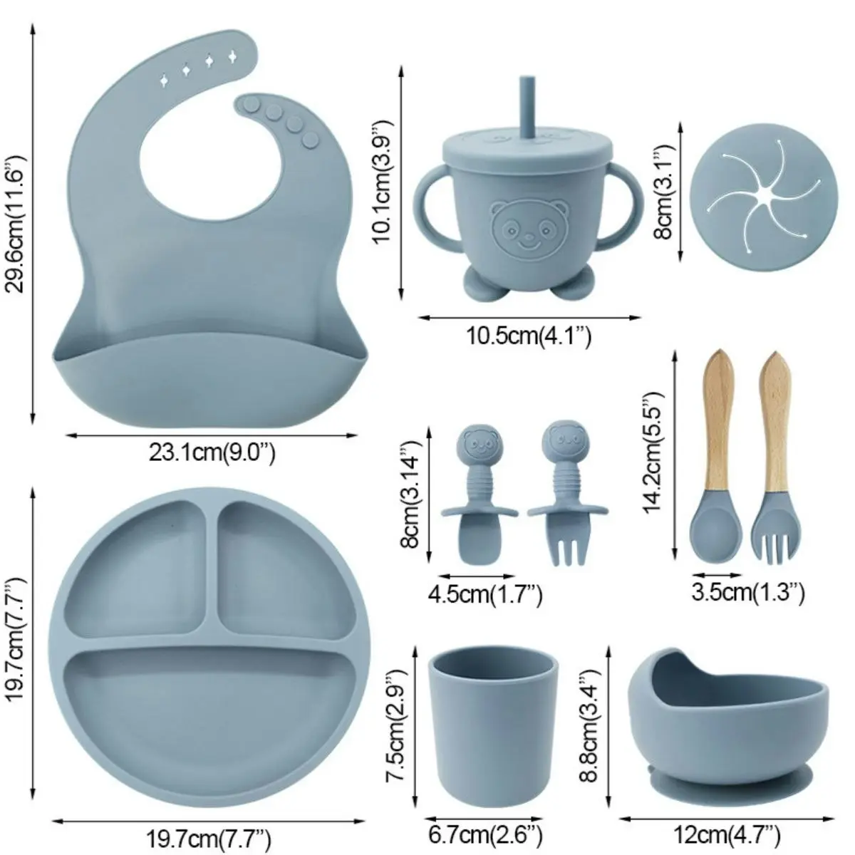 Toddly MealMate Silicone Feeding Set for Baby Led Weaning & Self Feeding