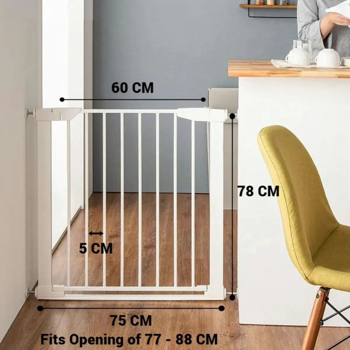 Toddly GuardMate Baby Safety Gate Adjustable with Extensions