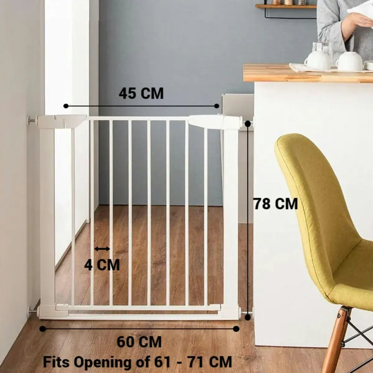 Toddly GuardMate Baby Safety Gate Adjustable with Extensions