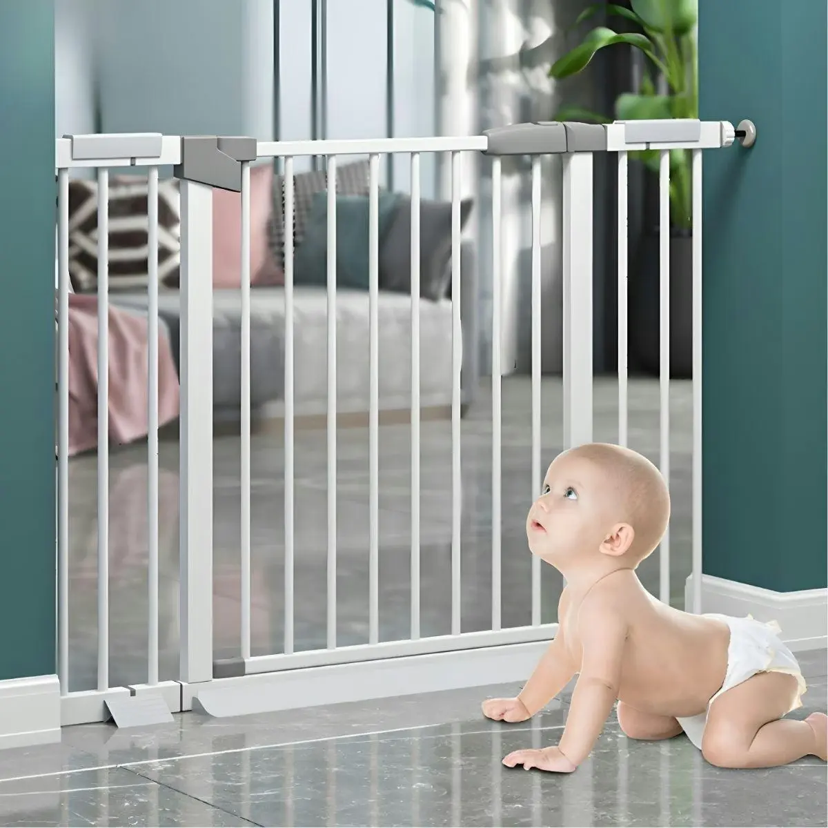 Toddly GuardMate Baby Safety Gate Adjustable with Extensions