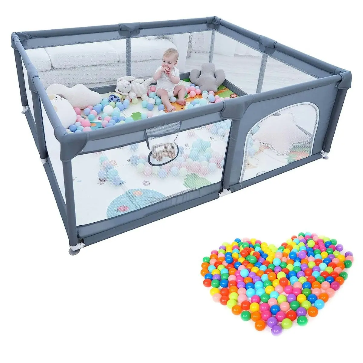 Toddly Explorer Max Baby Play Pen Safe, Stylish & Spacious for Your Child