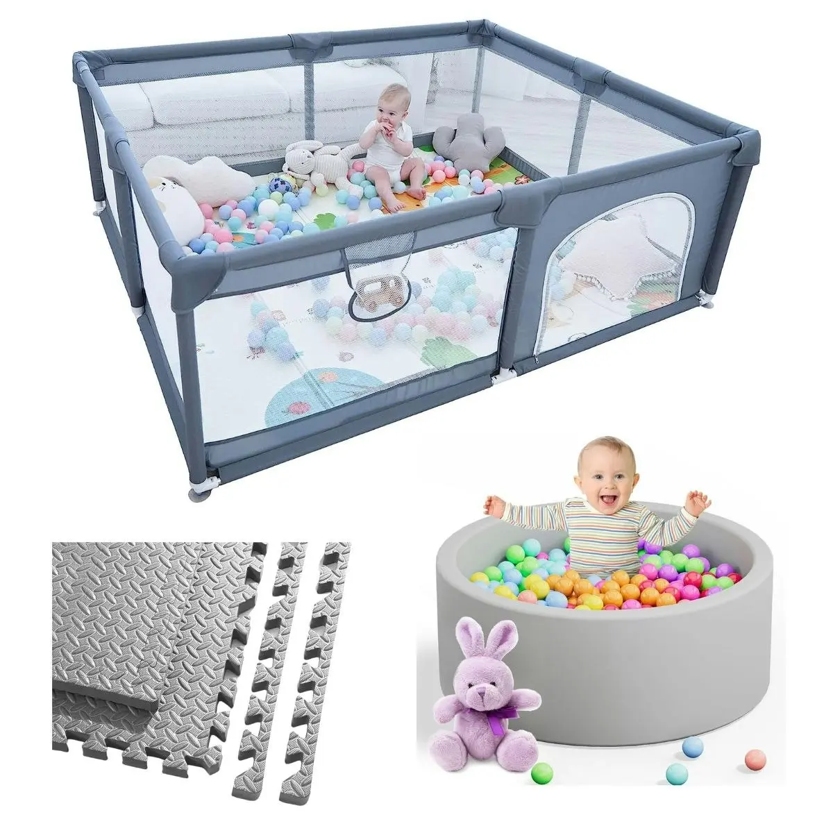 Toddly Explorer Max Baby Play Pen Safe, Stylish & Spacious for Your Child