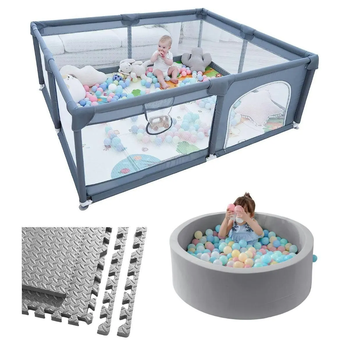 Toddly Explorer Max Baby Play Pen Safe, Stylish & Spacious for Your Child