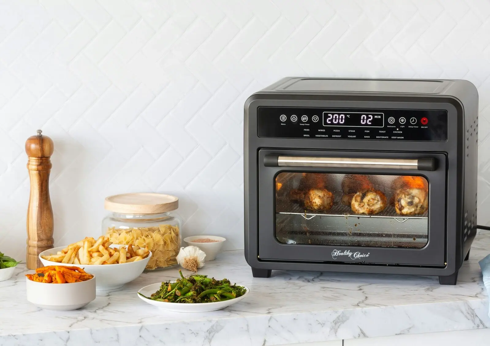 23L Digital Air Fryer Convection Oven with 12 Cooking Programs