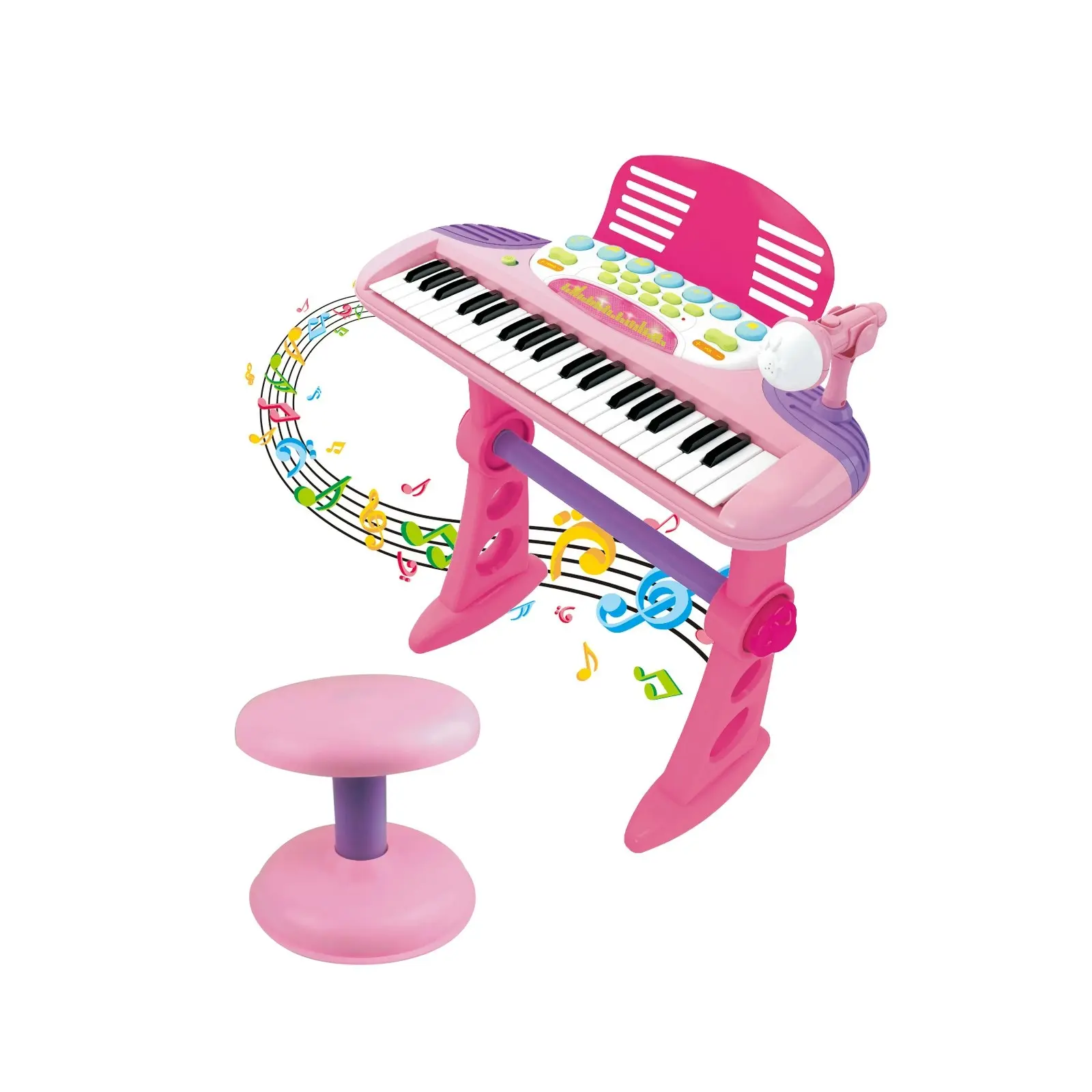 Children's Electronic Keyboard with Stand Musical Instrument Toy