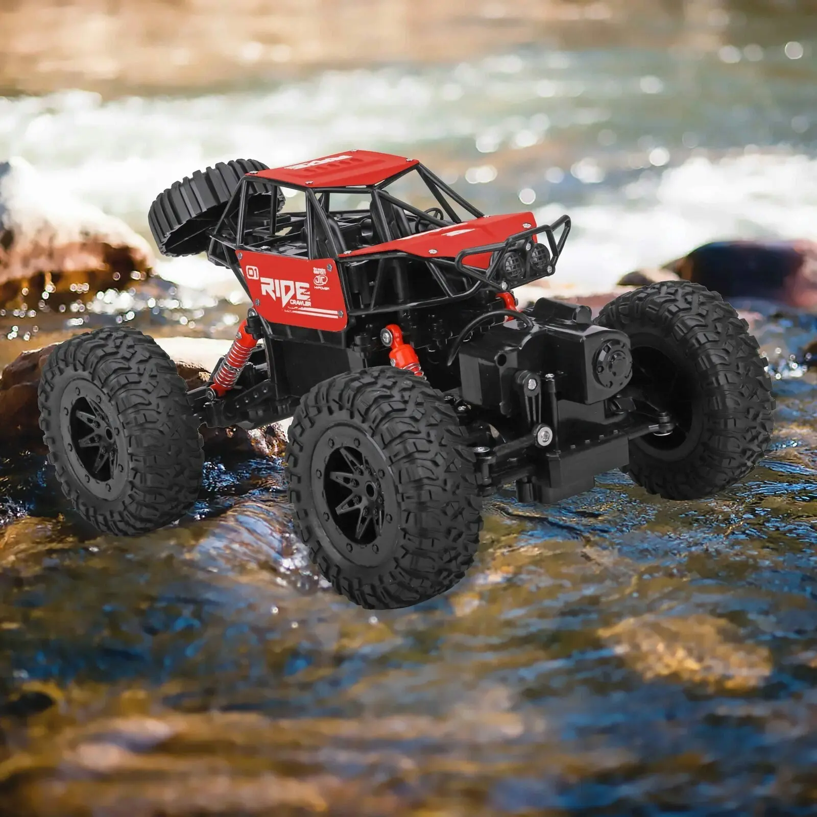 Remote Control Waterproof Amphibious Car (Black) - For All Terrains