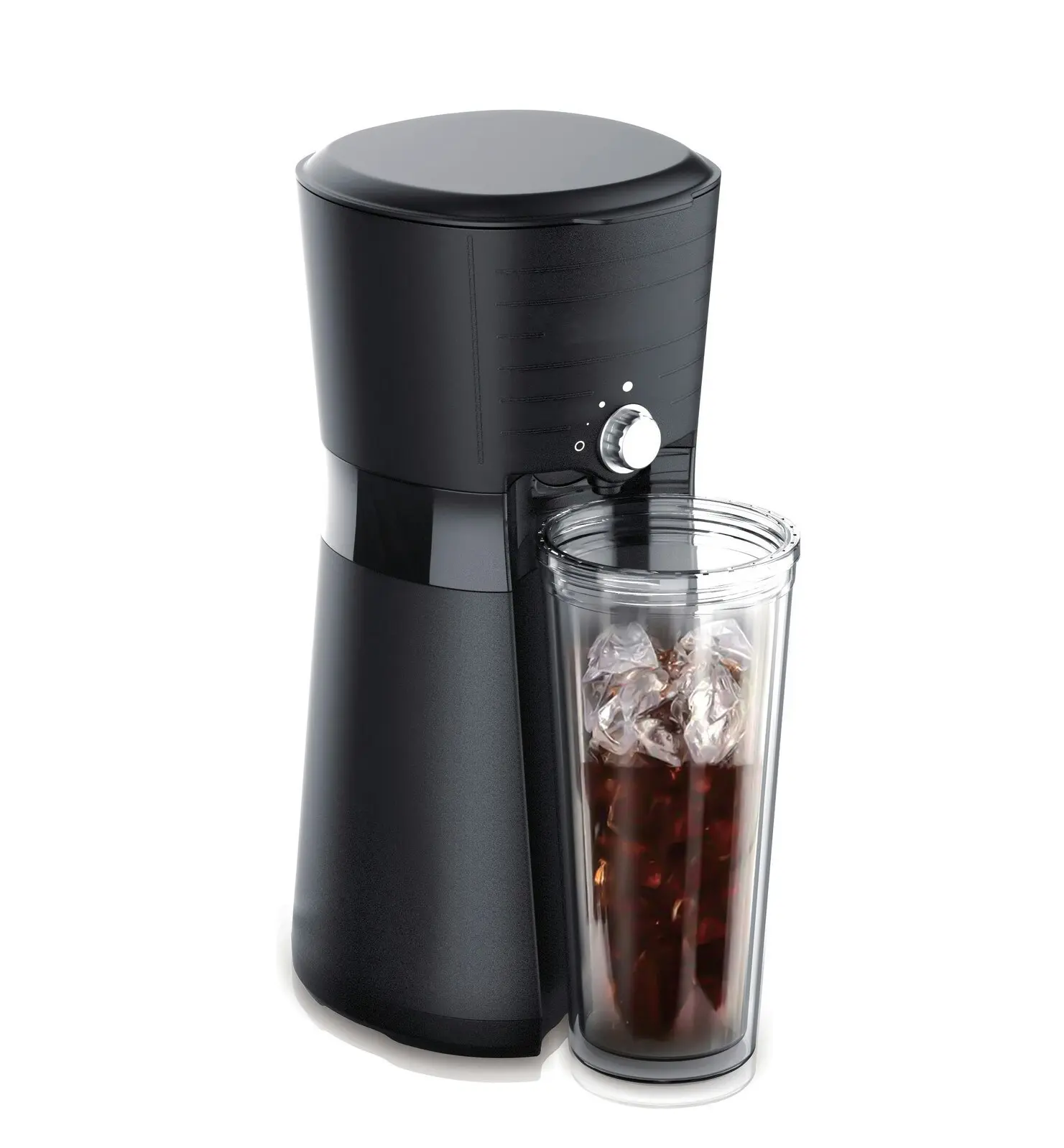 Digital Iced Coffee Maker w/ 10oz, Reusable Cup & Straw Included