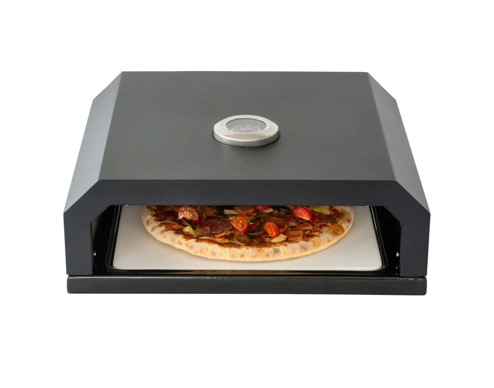 Pizza Oven Box with Built-in Thermometer