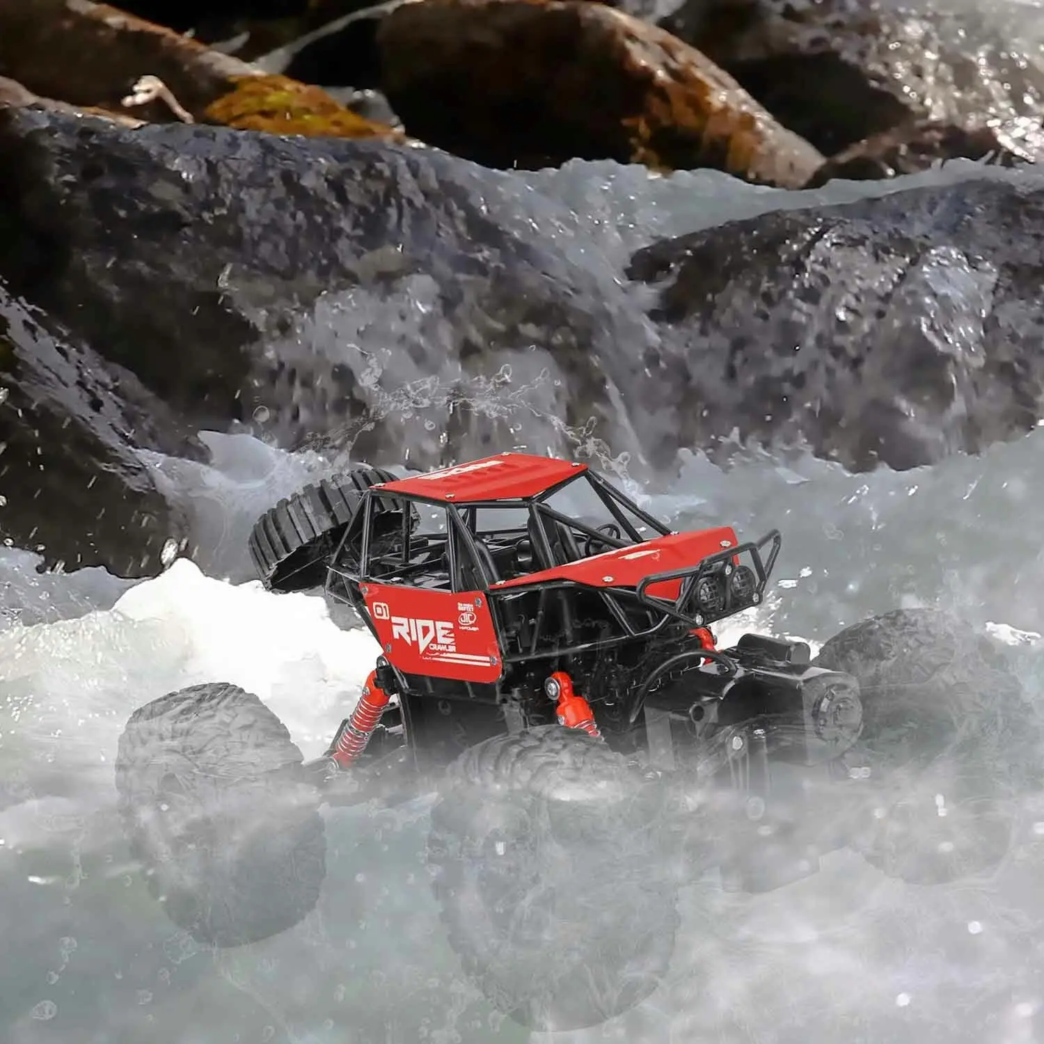 Remote Control Waterproof Amphibious Car - Suitable On All Terrains