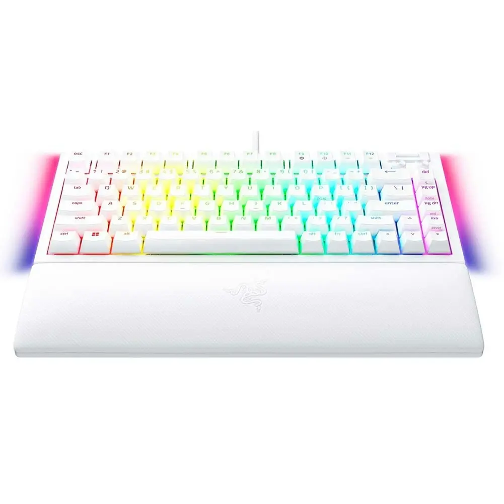 Razer BlackWidow V4 75% Mechanical Gaming Keyboard - White RZ03-05001700-R3M1