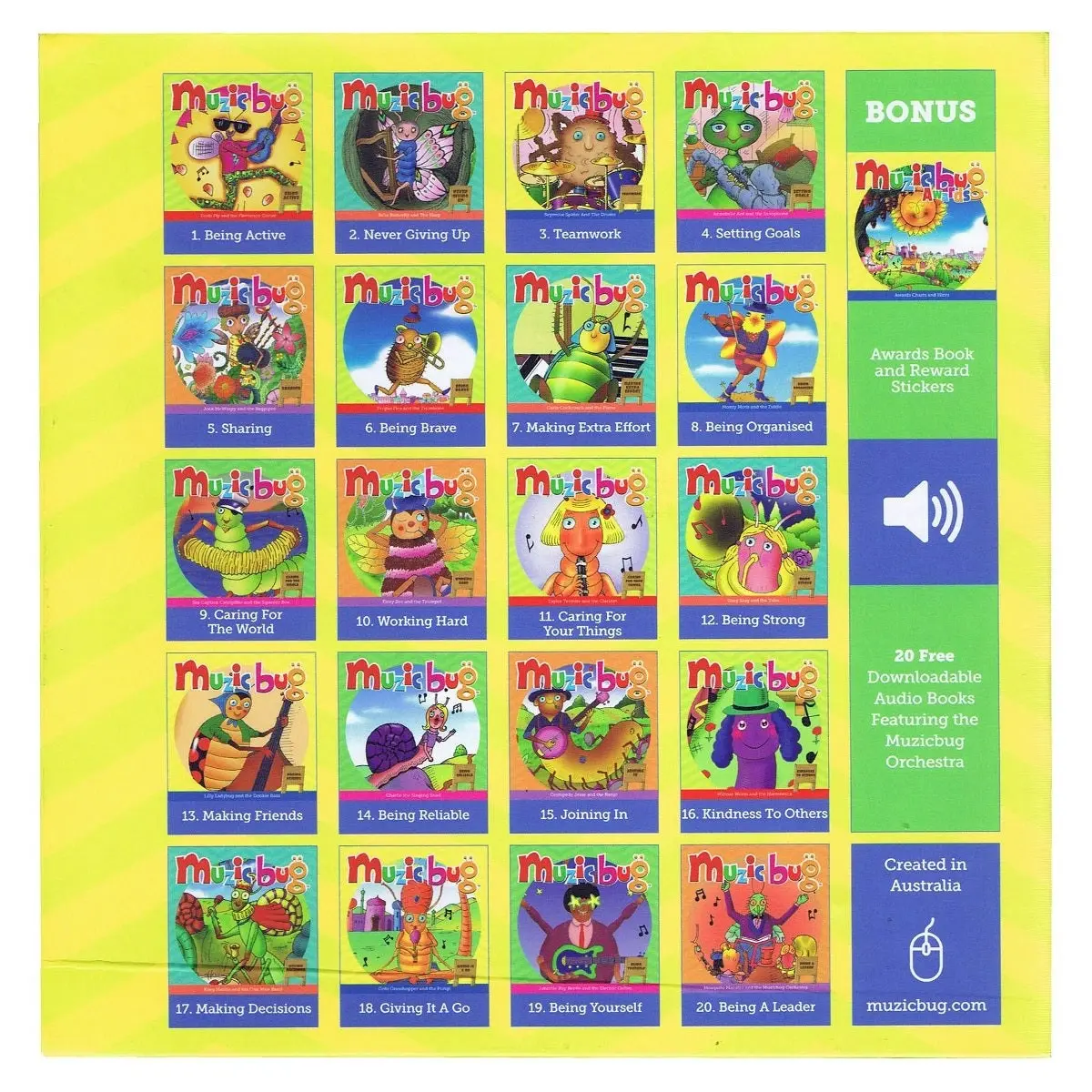 Promotional Muzicbug Picture Story Books