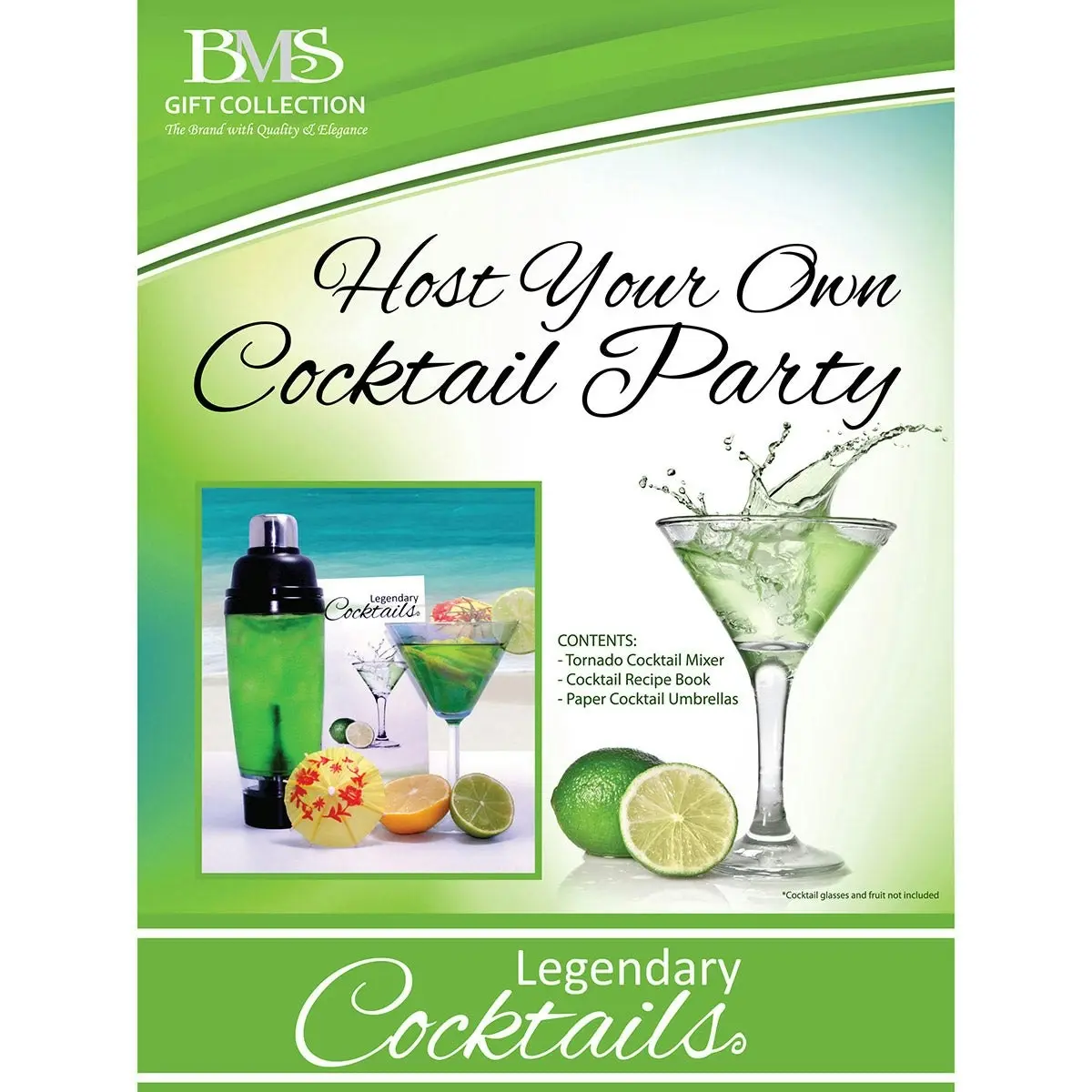 Promotional Legendary Cocktails Book And Tornado Blender Gift Set