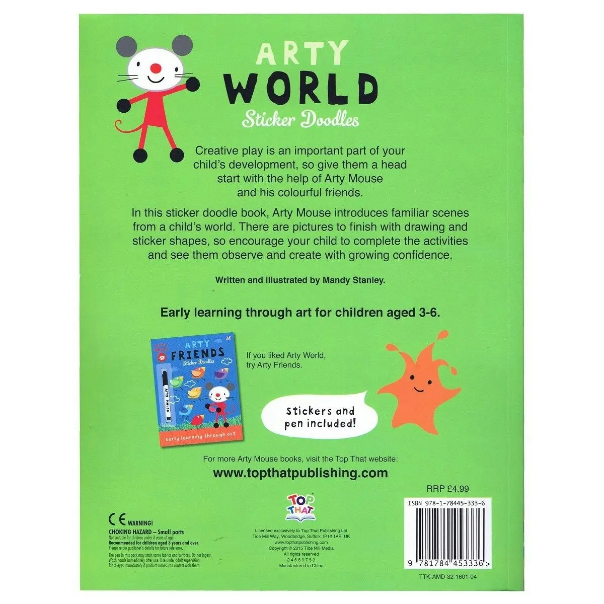 Promotional Arty World Sticker Doodles - Early Learning Through Art