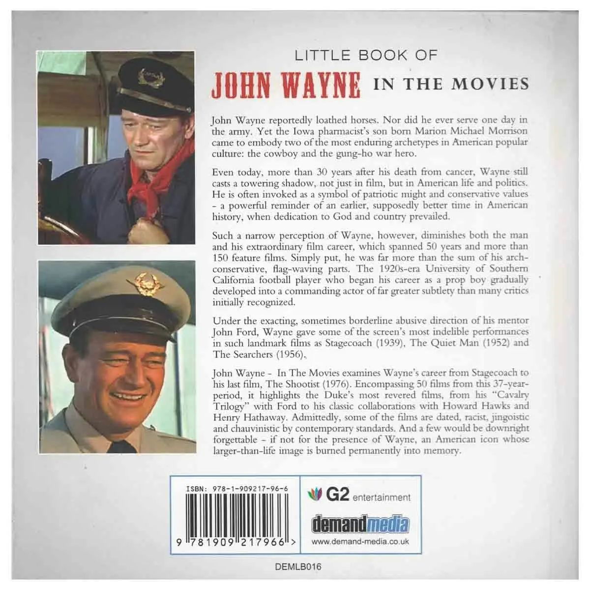 Daves Deals Little Book Of John Wayne In The Movies