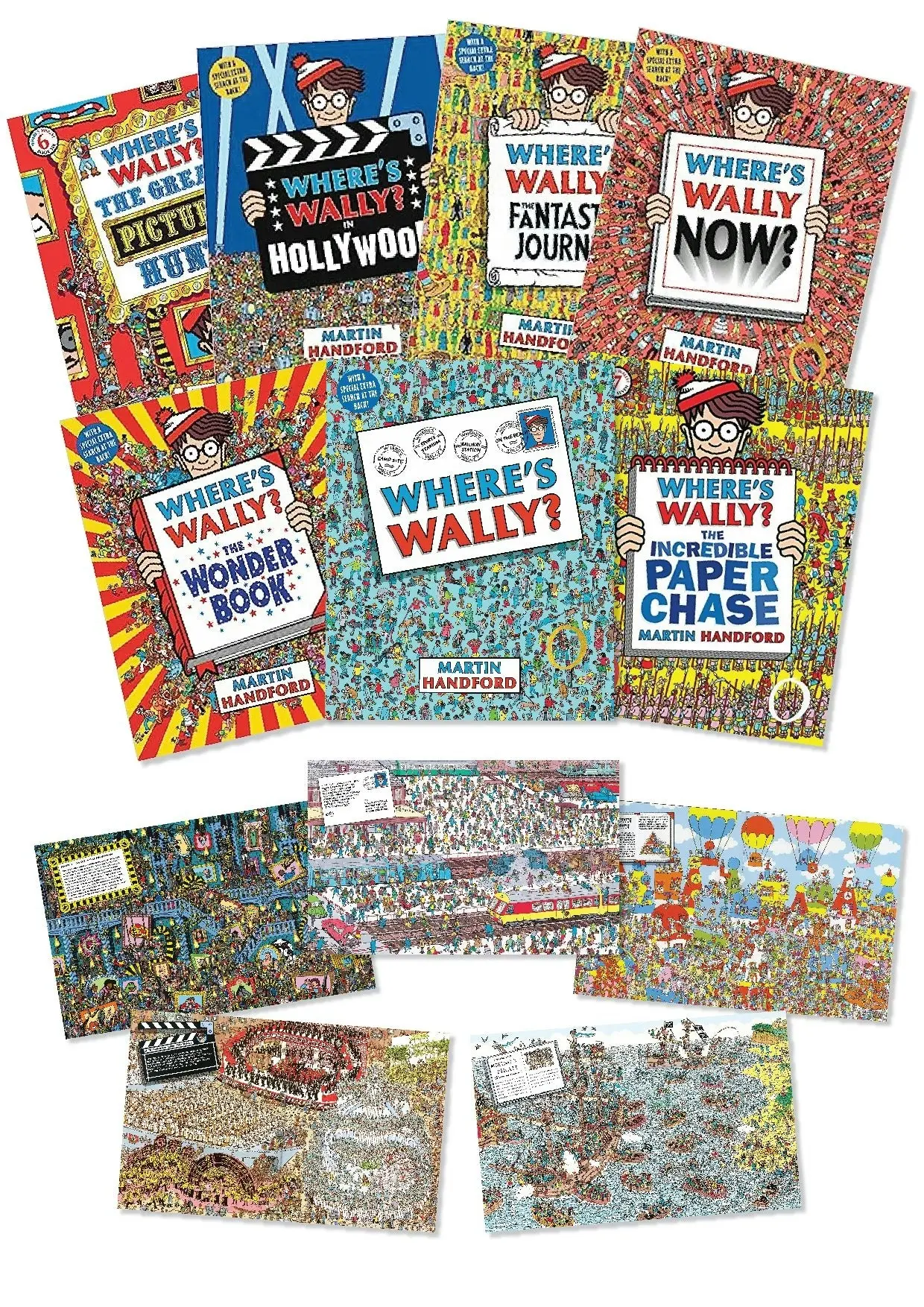 Walker Books Where's Wally Classic 7 Book Pack