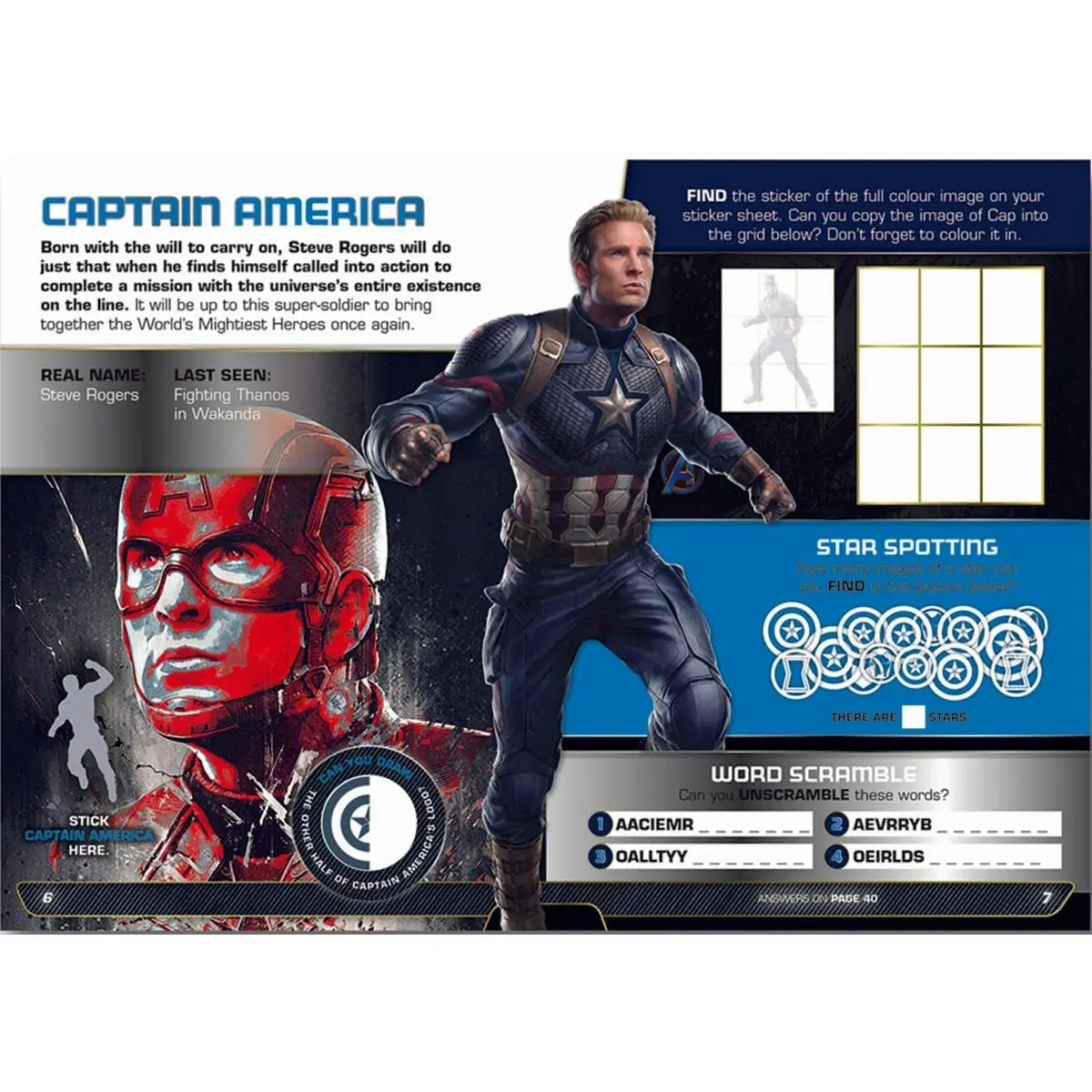 Promotional Marvel Avengers End Game 1000 Sticker Book