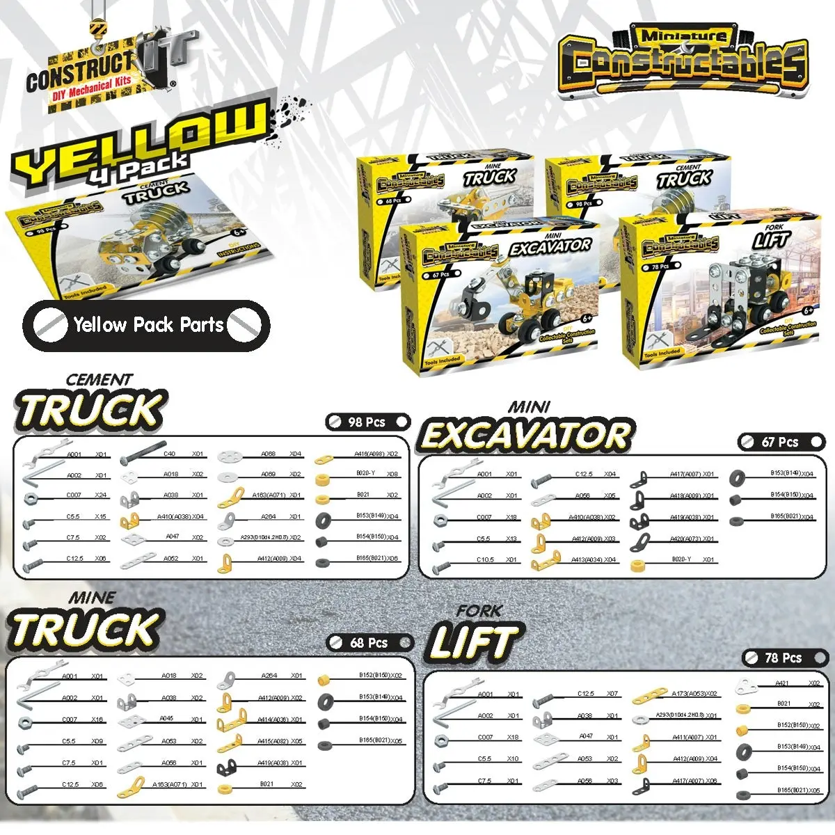 Construct It Constructables Yellow Pack