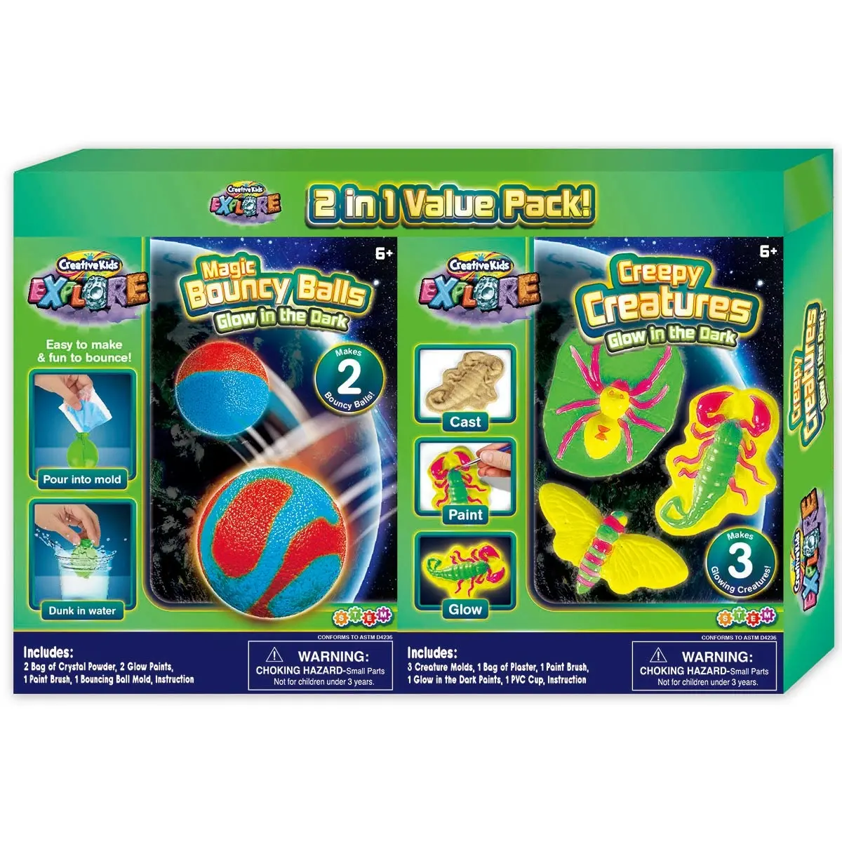 Creative Kids 2 In 1 Science Kit Ball Creature