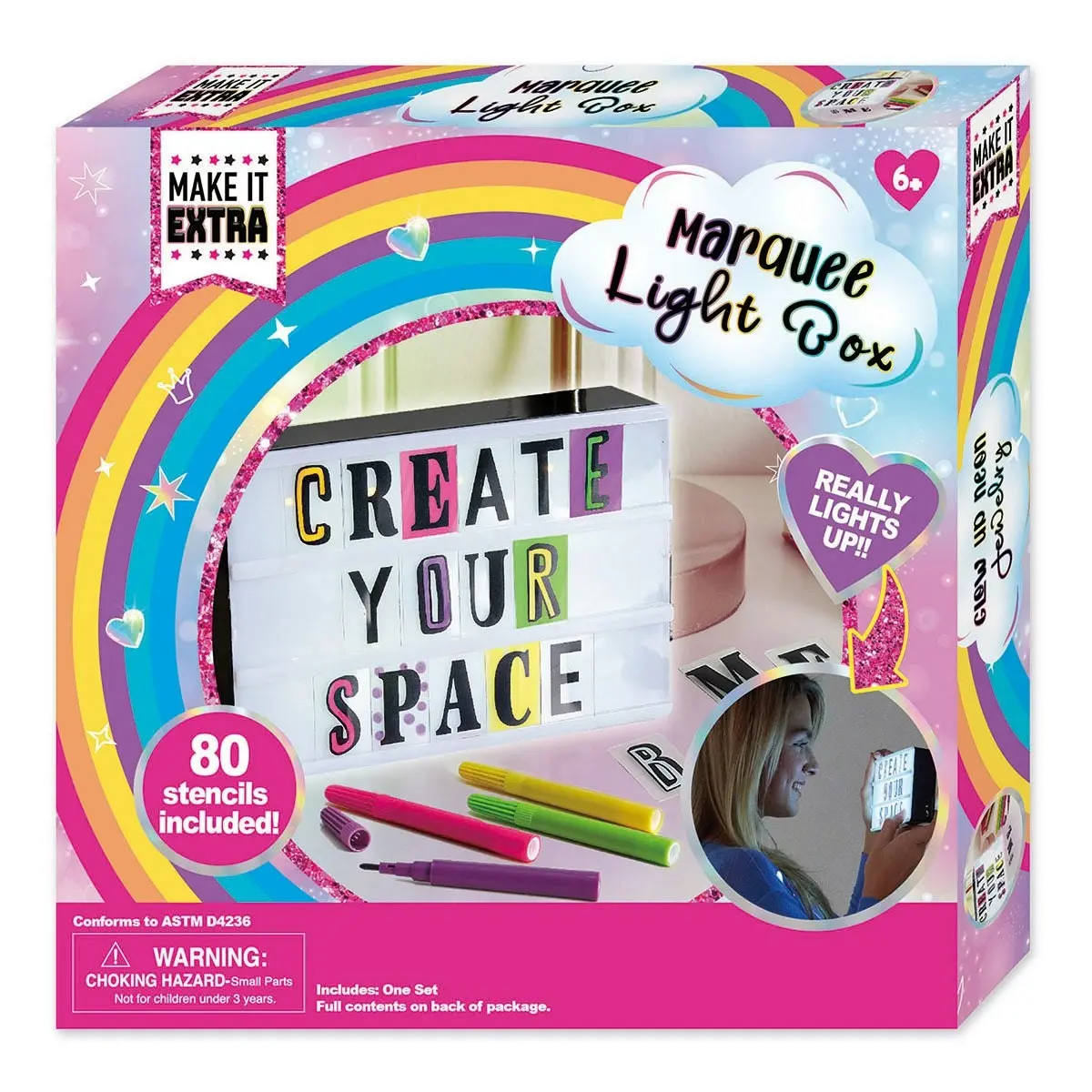 Creative Kids Light Up Marquee Box