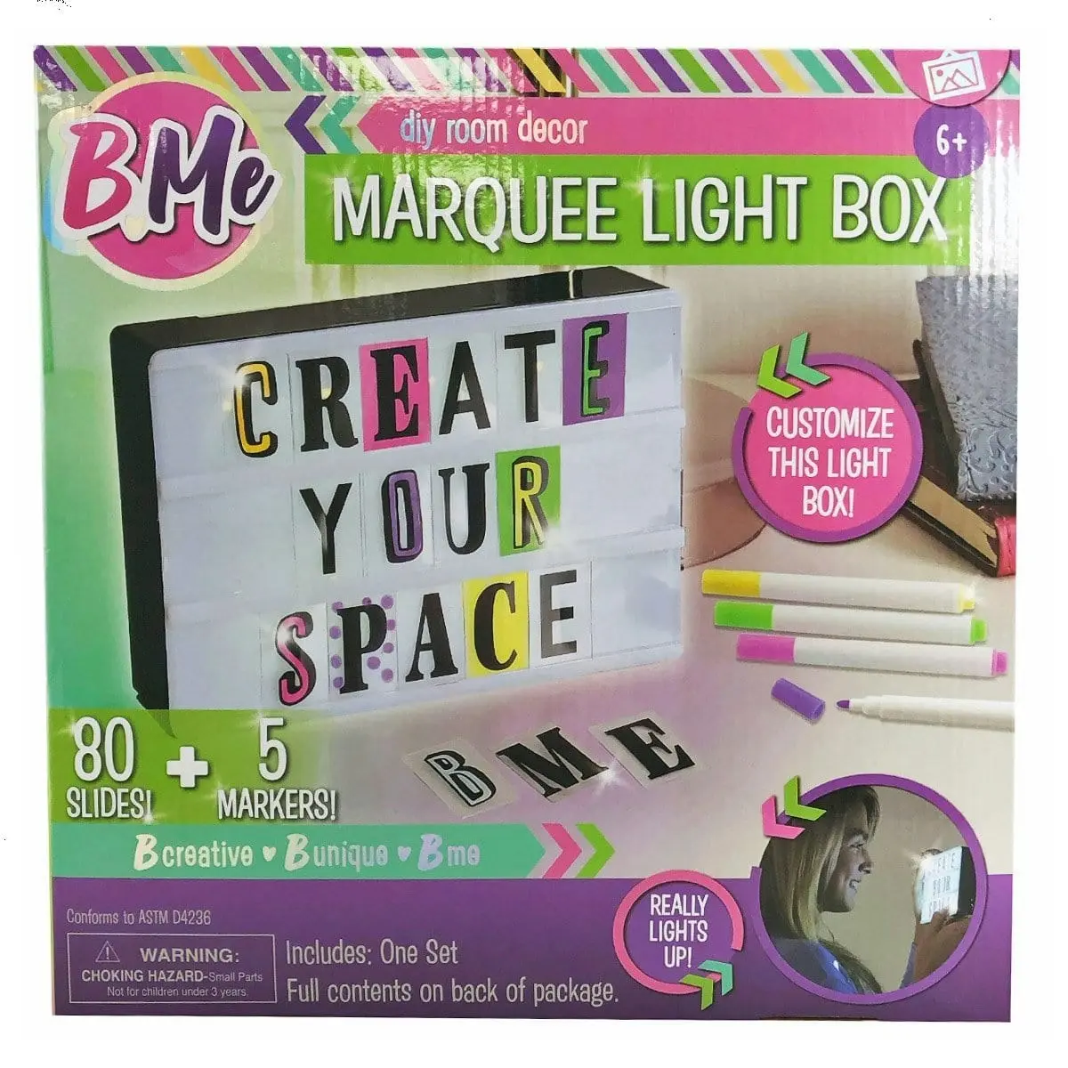 Creative Kids Light Up Marquee Box