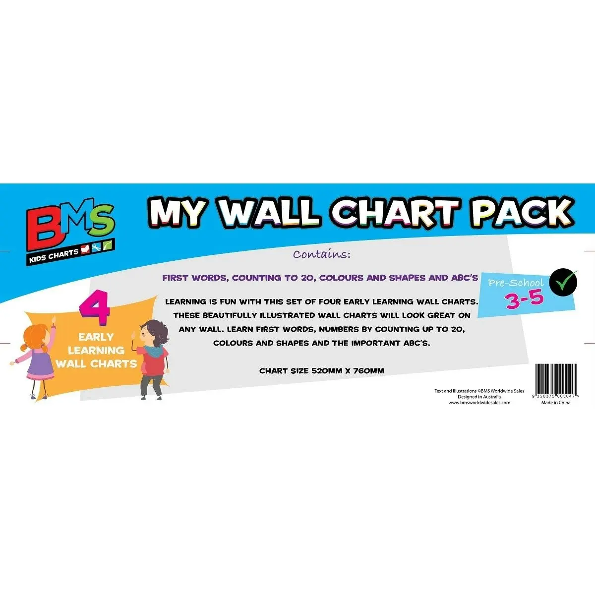 Scribbles Stationery My Wall Chart Pack Preschool