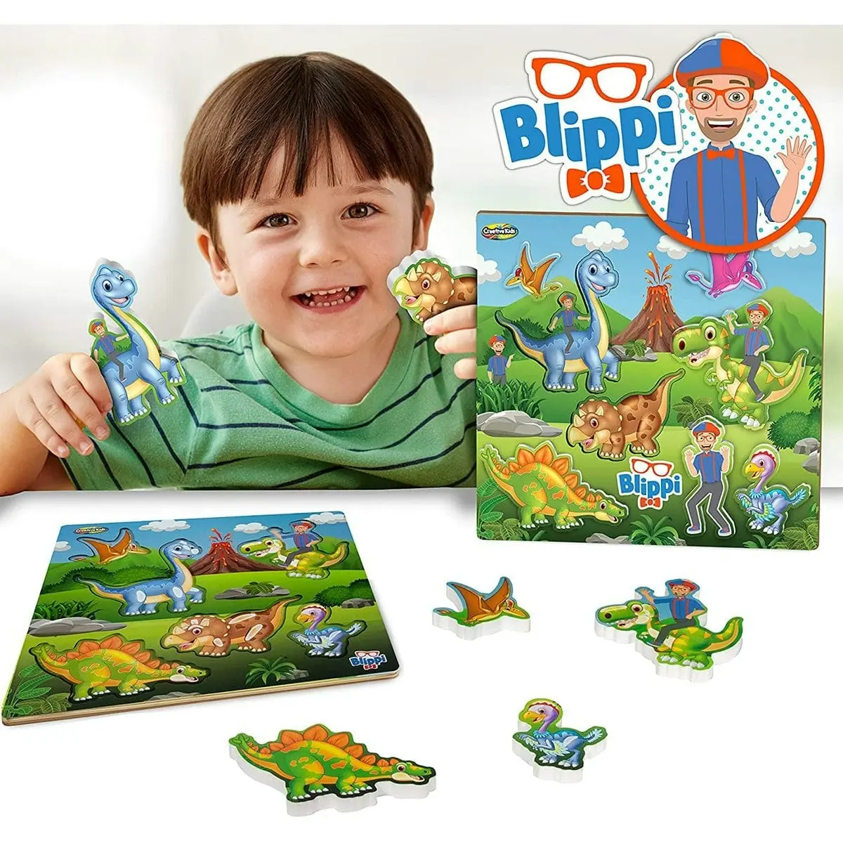 Be Amazing! Toys Blippi Dinosaur Puzzle