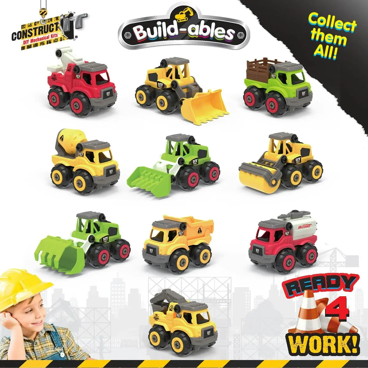 Construct It Build-ables - Forestry Vehicles 2 In 1