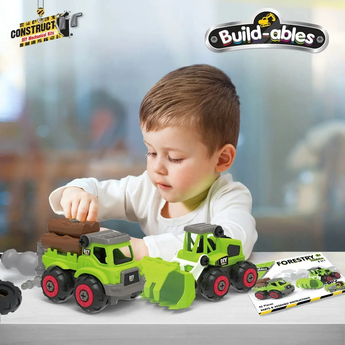 Construct It Build-ables - Forestry Vehicles 2 In 1