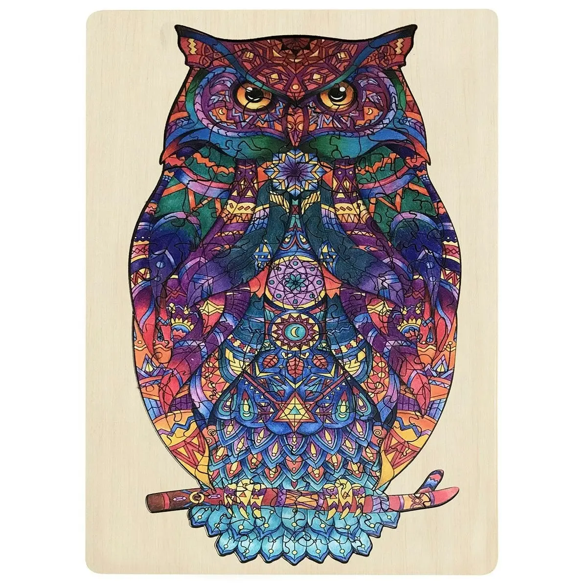 Puzzle Master 130 Piece Wooden Jigsaw Puzzle, Owl