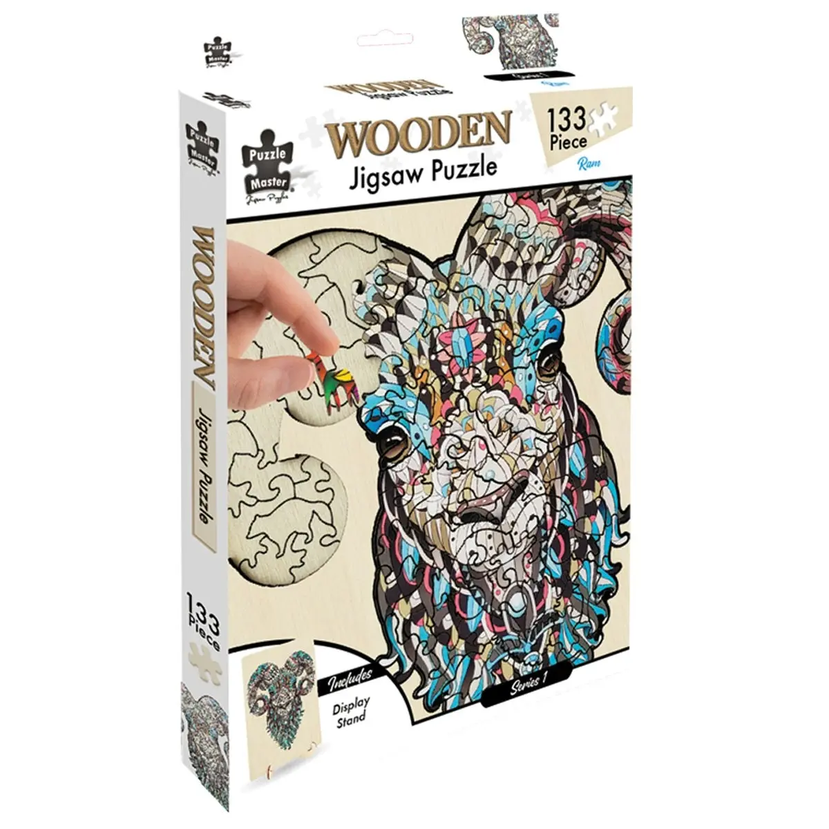 Puzzle Master 133 Piece Wooden Jigsaw Puzzle, Ram