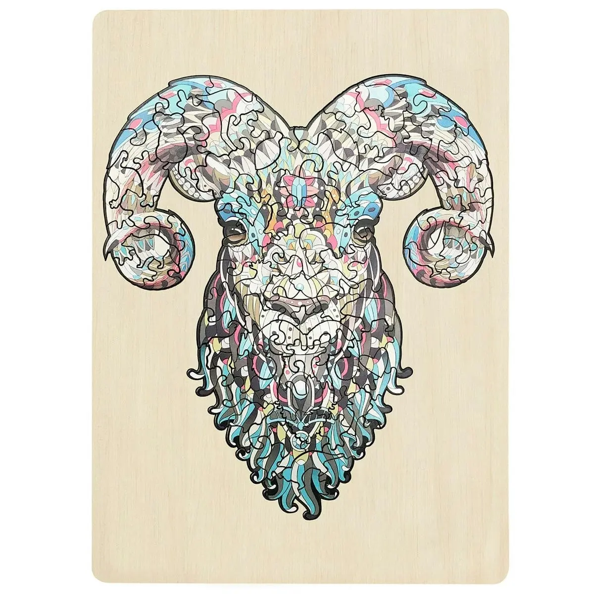 Puzzle Master 133 Piece Wooden Jigsaw Puzzle, Ram