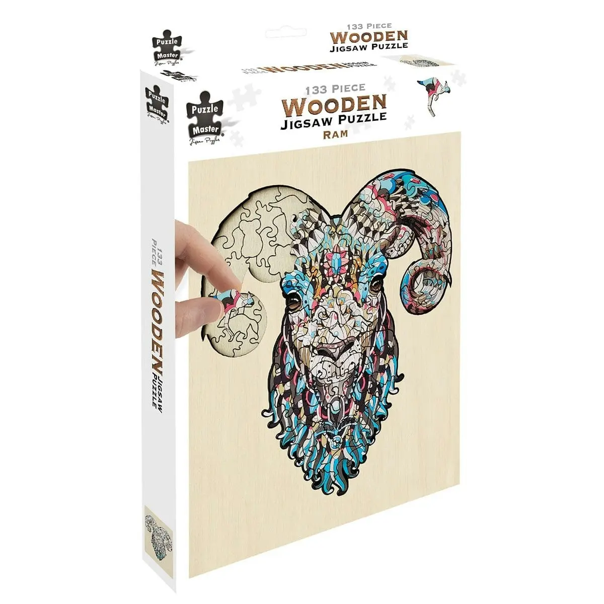 Puzzle Master 133 Piece Wooden Jigsaw Puzzle, Ram