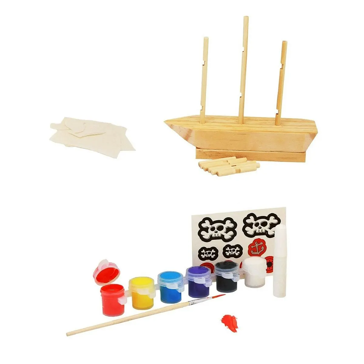 Craft for Kids Make & Paint Your Own Pirate Ship