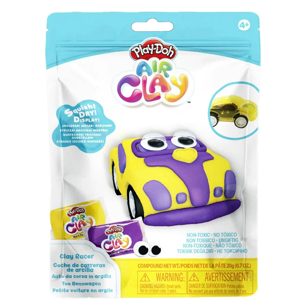 Play Doh Air Clay Racer- Yellow