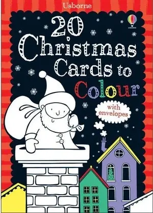 Promotional 20 Christmas Cards To Colour