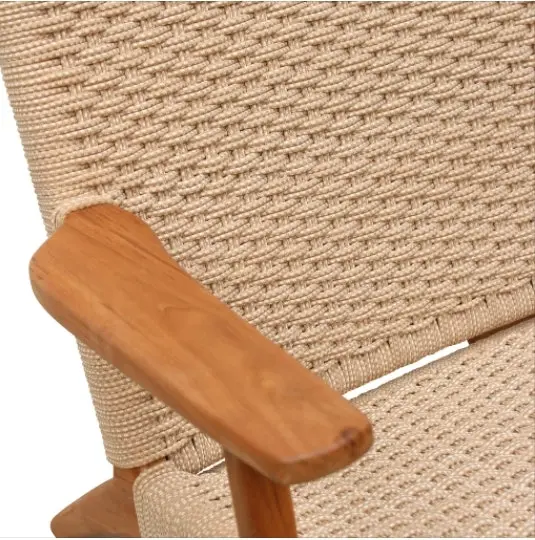 Winnipeg & Sons String Weave & Teak Easy Chair