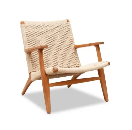 Winnipeg & Sons String Weave & Teak Easy Chair