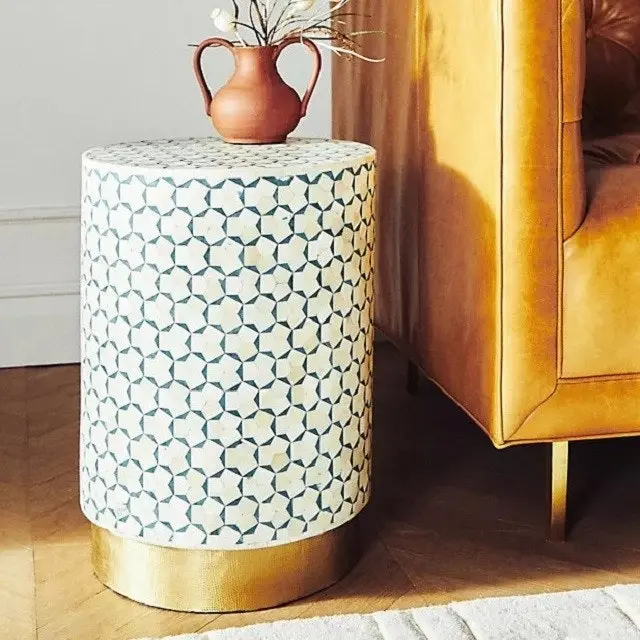 Zohi_Interiors Targua Inlay Side Table