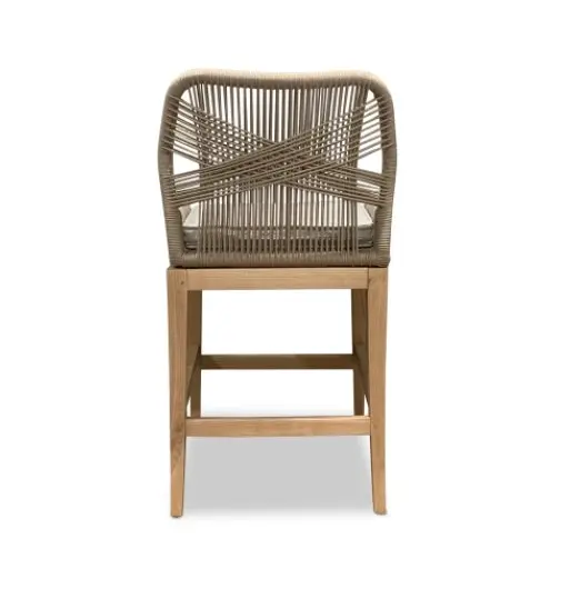 Winnipeg & Sons String Weave & Oak Counter Stool