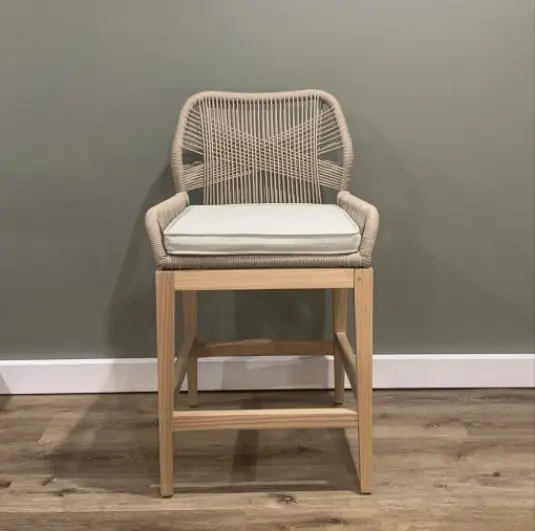 Winnipeg & Sons String Weave & Oak Counter Stool