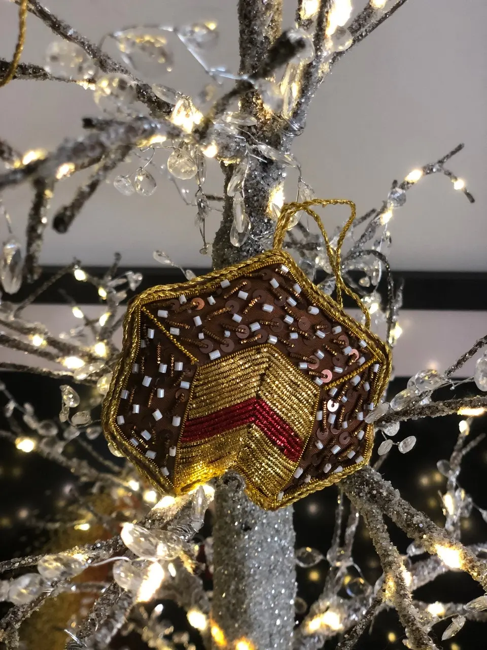 Belle Lamington Sequin Hanging Decoration