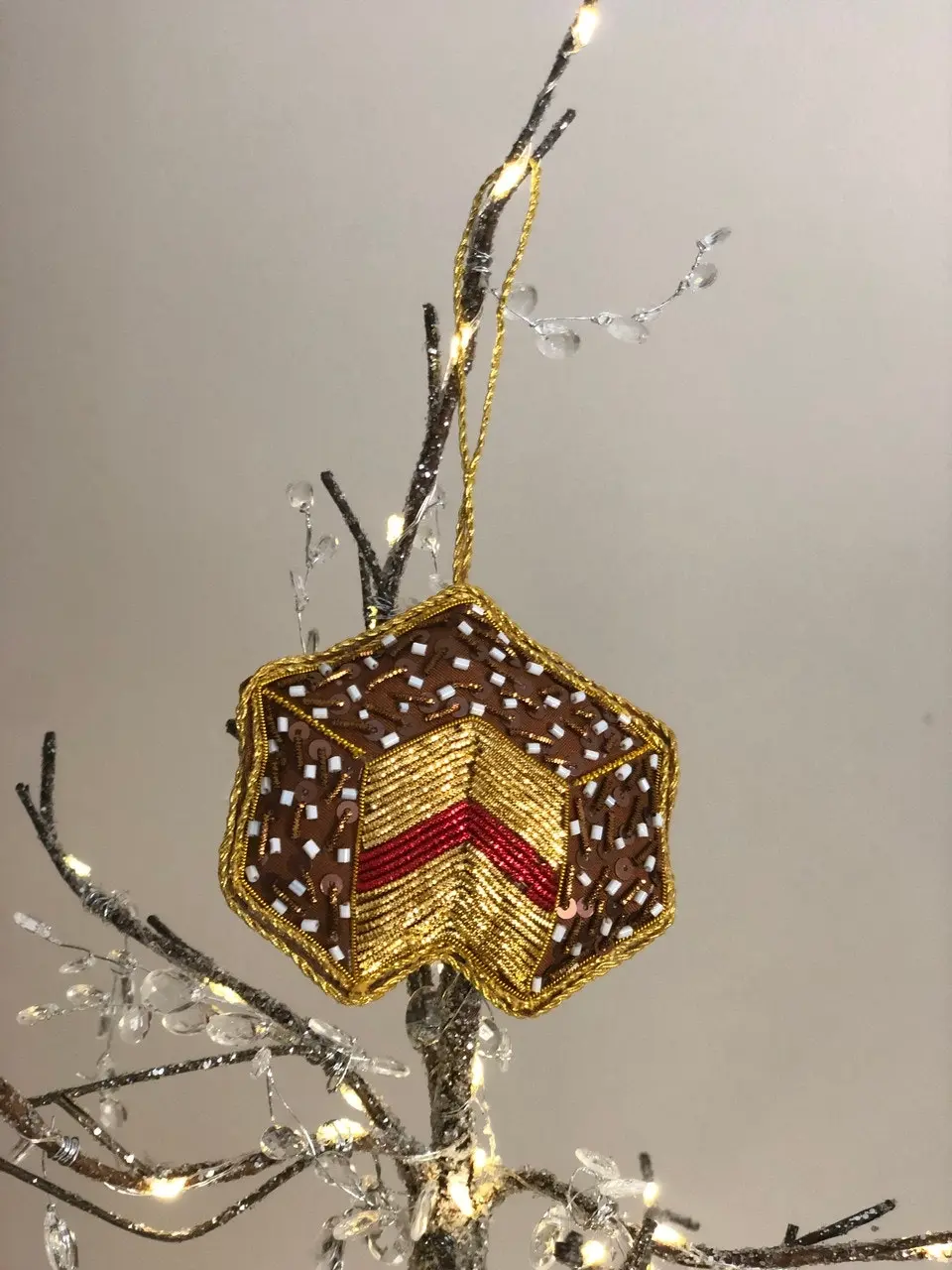 Belle Lamington Sequin Hanging Decoration