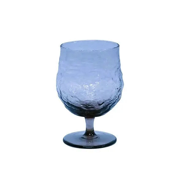 Provincial & Rustic Serena Wine Goblet in Blue - Set of 4