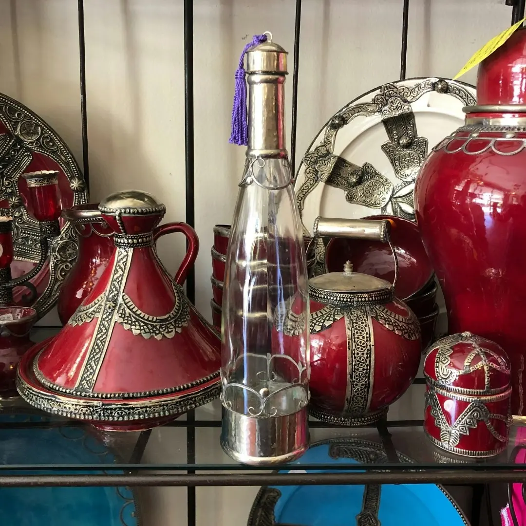 Fez Furniture & Homewares Ornamental Fez Tea Pot in Red