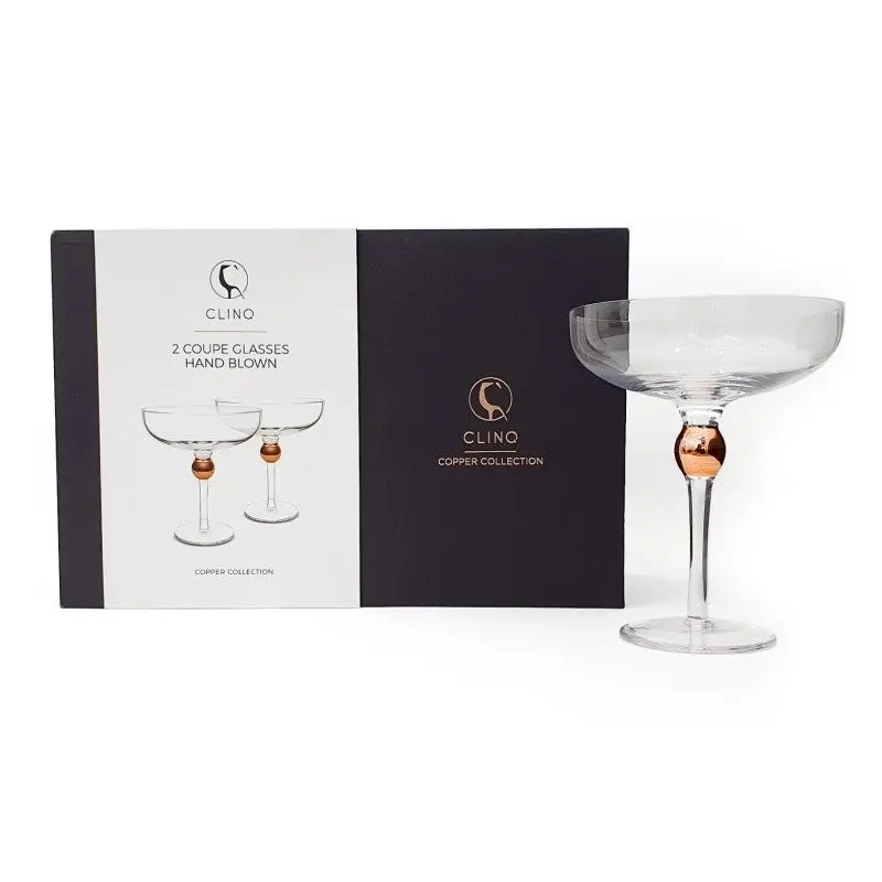 L.K. Luxe Drinkware Manhattan Coupe Cocktail Glass - Set of 2