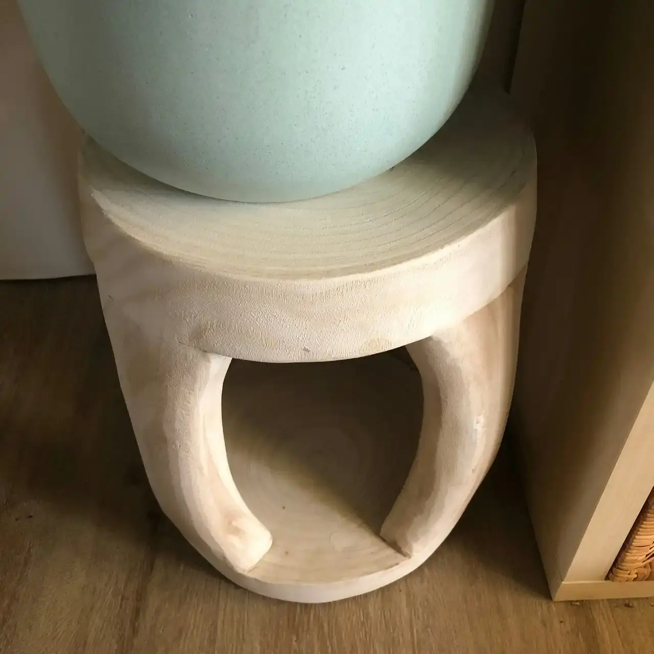 Zohi Interiors Woodsworth Timber Stool in White