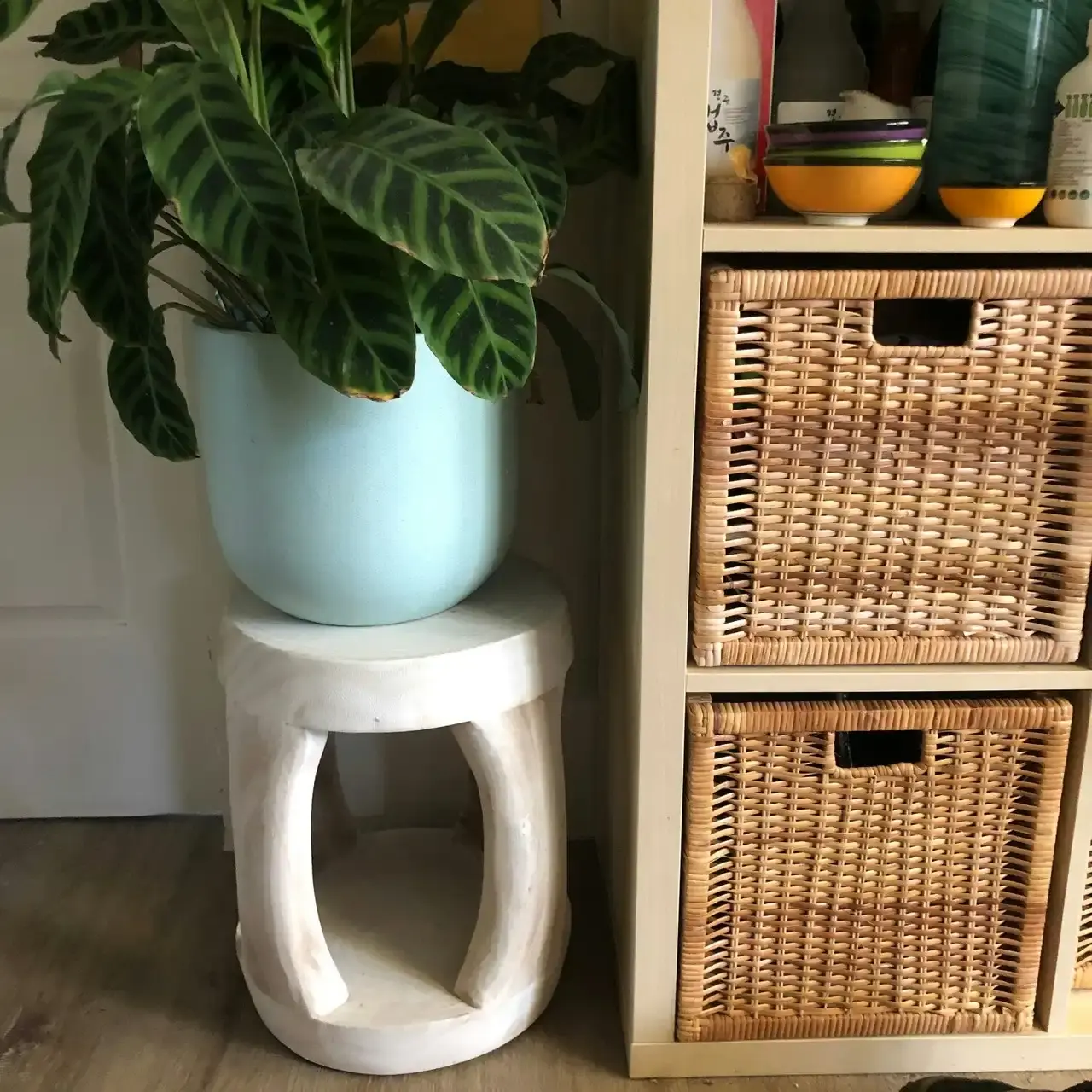 Zohi Interiors Woodsworth Timber Stool in White