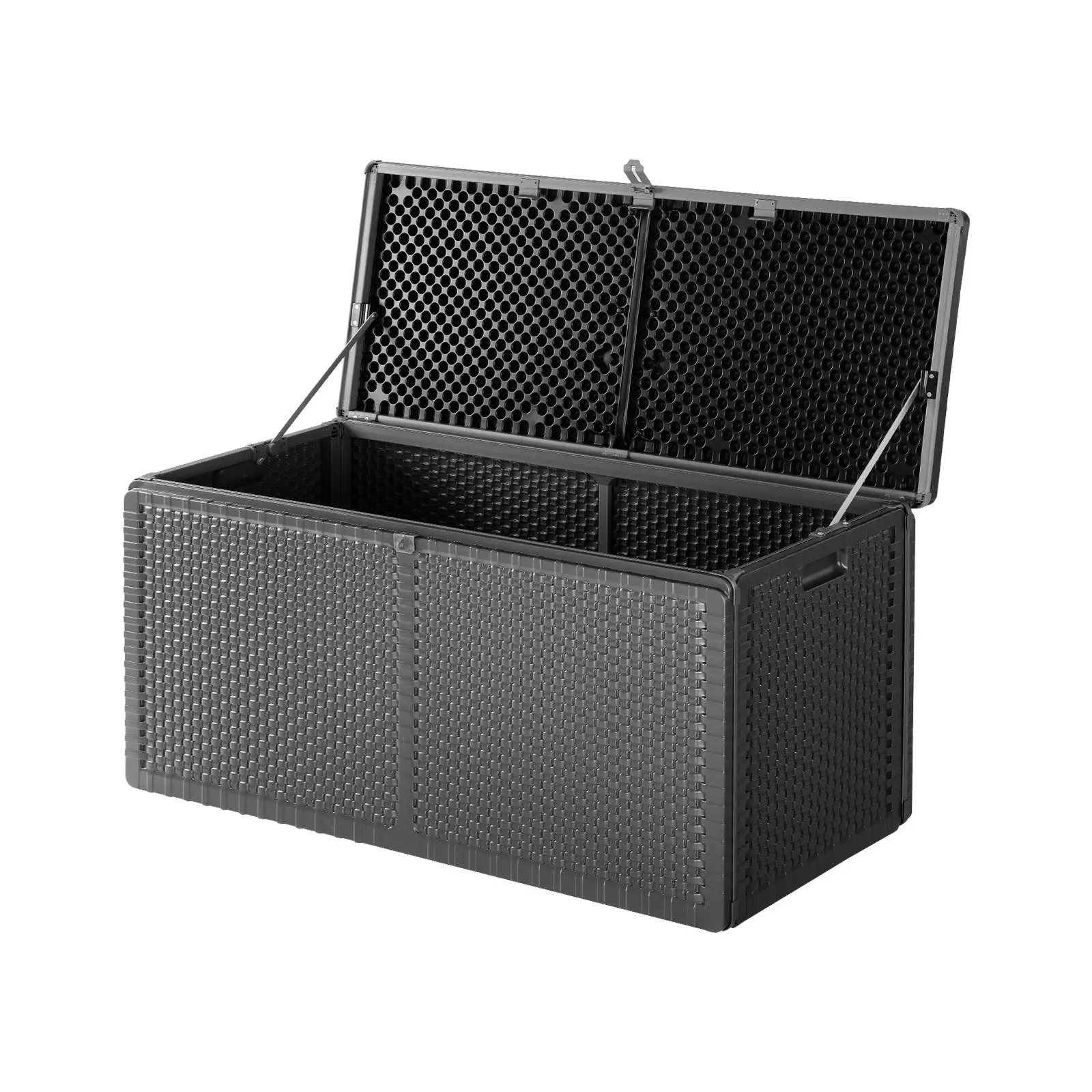 Livsip Outdoor Storage Box Bench 310L Cabinet Container Garden Deck Tool Grey